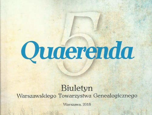 Quaerenda 5 biuletun WTG